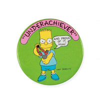 Bart Simpson "Underachiever" Pin 1989 Front