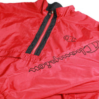 Vintage Champion Windbreaker Jacket Red XL