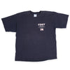 VINTAGE FDNY TEE NAVY FRONT