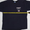 VINTAGE FDNY TEE NAVY CHEST MEASUREMENT