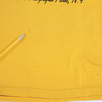 Vintage Massapequa Park, NY Tee Yellow XL STAIN 2