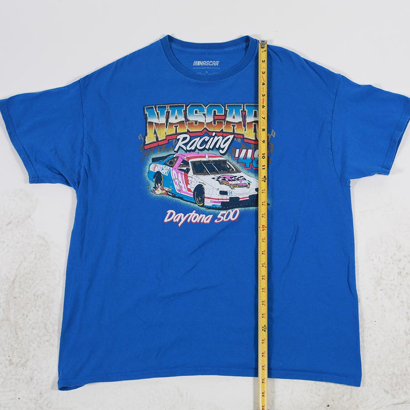 Vintage Nascar Tee Royal Blue XL Length