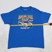 Vintage Nascar Tee Royal Blue XL Width