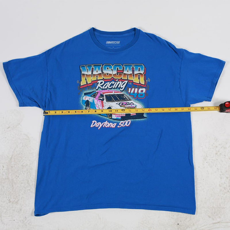 Vintage Nascar Tee Royal Blue XL Width