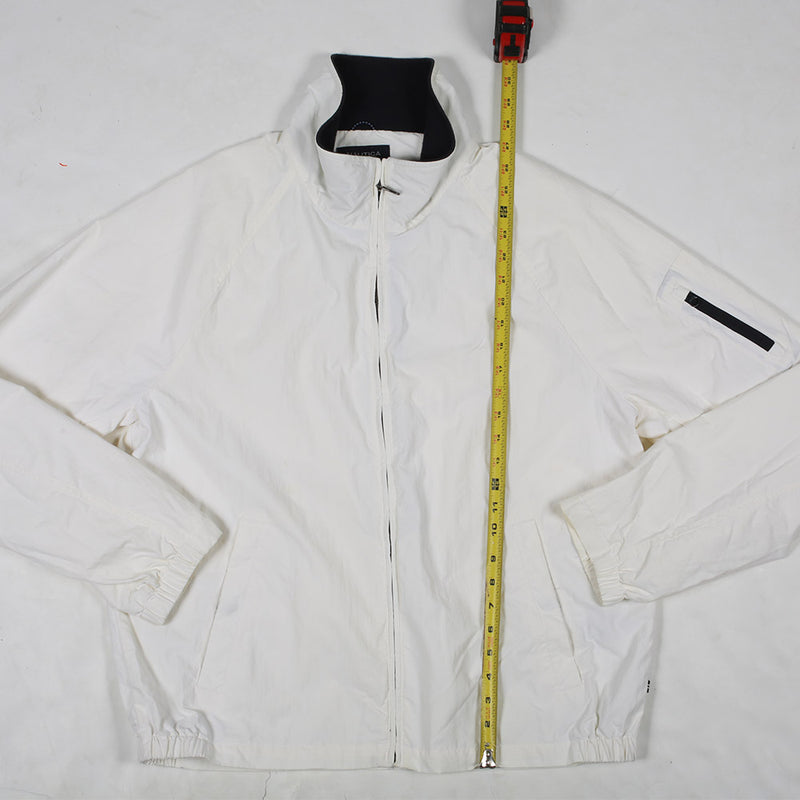 Vintage Nautica Windbreaker Jacket White Length
