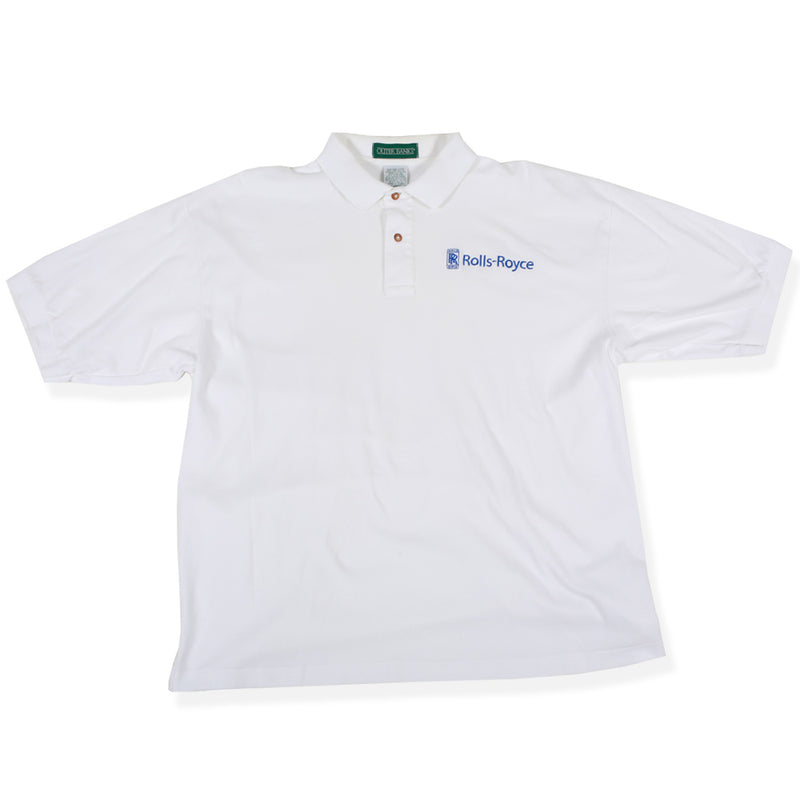 Vintage Rolls Royce Polo Tee White XL Front