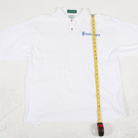 Vintage Rolls Royce Polo Tee White XL Length Measurement