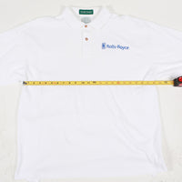 Vintage Rolls Royce Polo Tee White XL Width Measurement