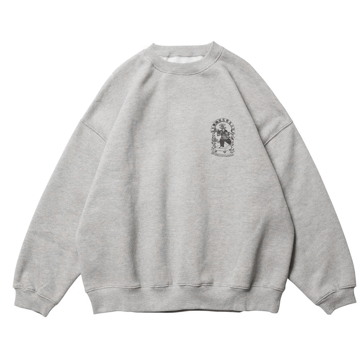 Evisen Skateboards Emblem Crewneck Sweatshirt Grey front