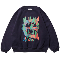 Evisen Skateboards Skull Camo Crewneck Navy