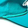 Vintage Cool Whip Nylon Snapback Hat Teal cord detail