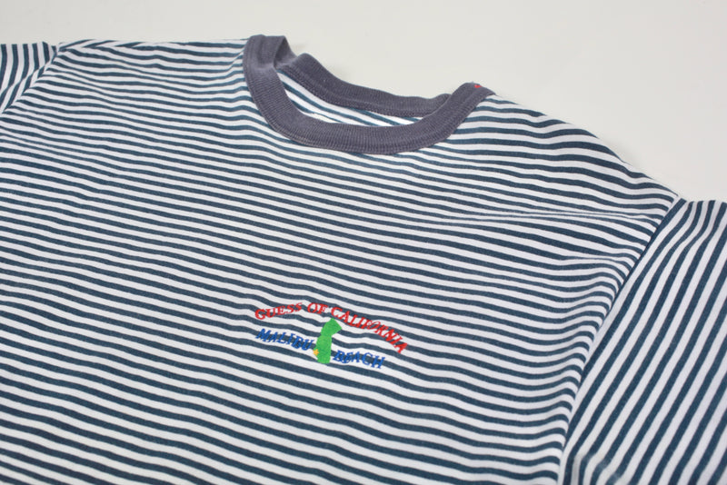 Vintage Guess Malibu Beach Striped Tee S