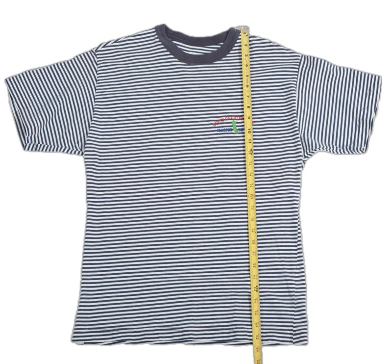 Vintage Guess Malibu Beach Striped Tee S