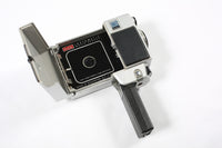 Vintage Kodak Instamatic M26 8MM Film Video Camera open to film cartridge 