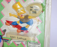 Vintage Bart Simpson Skateboarding Mini Clock 1990 Nelsonic Rare clock detail 3