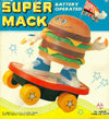 Vintage Skateboarding Burger Super Mack Toy 1988 box front
