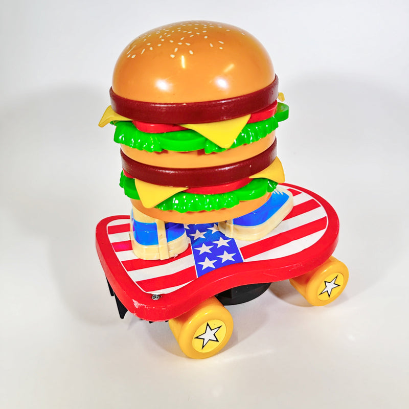 Vintage Skateboarding Burger Super Mack Toy 1988 side