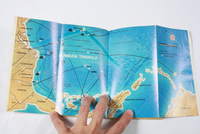 Vintage Bermuda Triangle Book by Adi-Kent Thomas Jeffrey 1975 map
