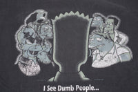 Vintage Bart Simpson I See Dumb People Tee XL front detail 2