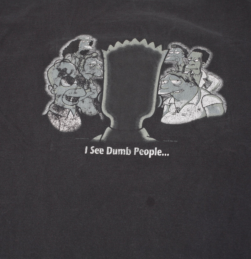 Vintage Bart Simpson I See Dumb People Tee XL front detail 2
