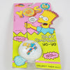 Vintage Bart Simpson Skateboarding YO YO 1990 angle