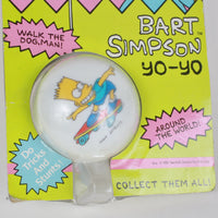 Vintage Bart Simpson Skateboarding YO YO 1990 back detail 2