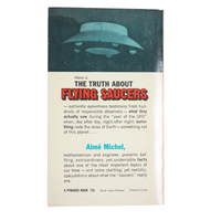 Vintage The Truth About Flying Saucers Book by Aime Michel back
