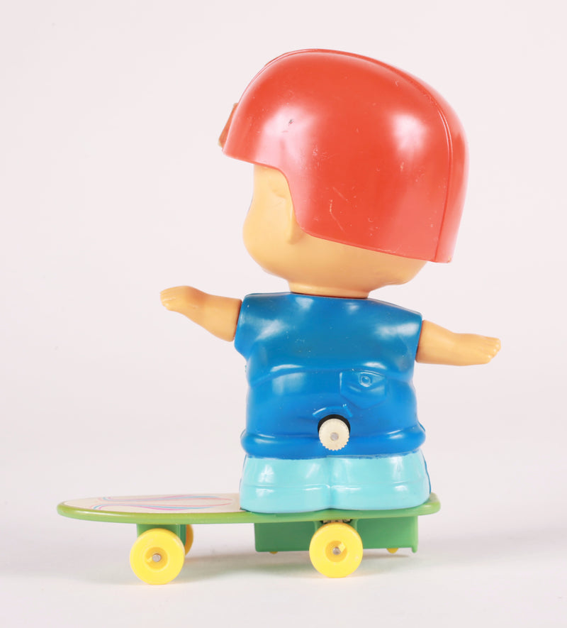 Vintage Tomy Skateboarder Toy 1979 back
