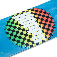 Hopps Skateboards SUN LOGO CHECKERED FADE Skateboard DECK Detail